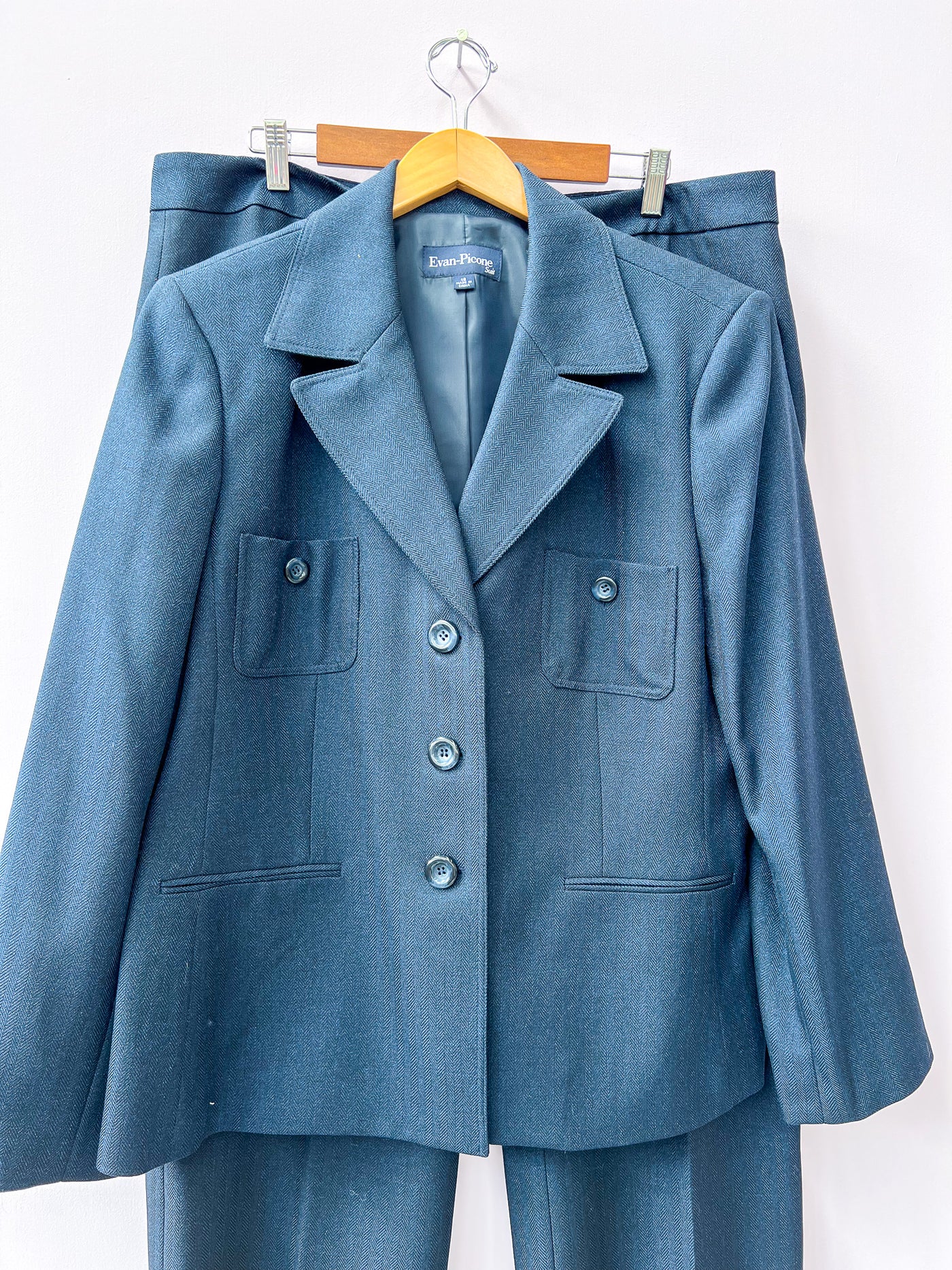 Blue Metallic Retro Suit 18/XL