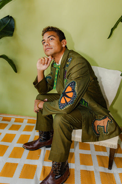 Kentucky Themed Chain Stitch Full Suit