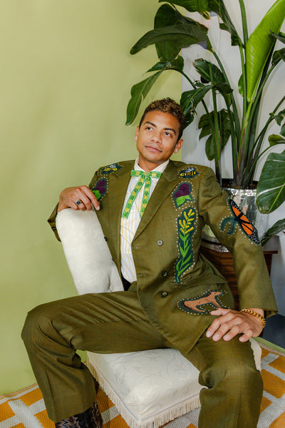Kentucky Themed Chain Stitch Full Suit