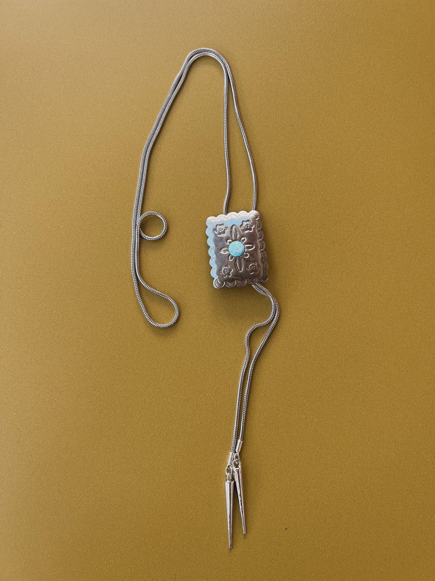 Cornflower Opal Bolo Tie