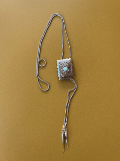 Cornflower Opal Bolo Tie