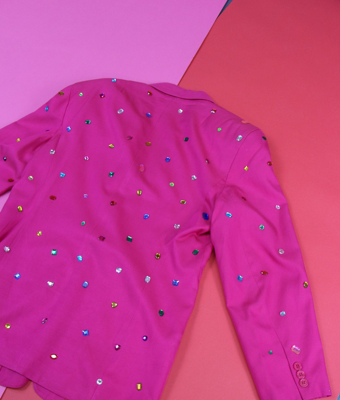 Size 10 Pink Disco Rhinestone Blazer